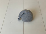 Grey textured fabric wrap, sleepy hat and knot headband RTS soft stretch jersey fabric newborn photo prop