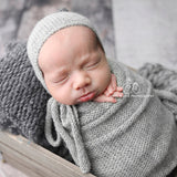 Knit classic bonnet and matching long or extra long wrap choose from over 50 colours